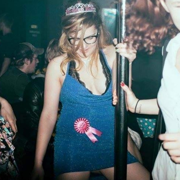 Sparkly Blue Party Dress - Picture 4 of 4